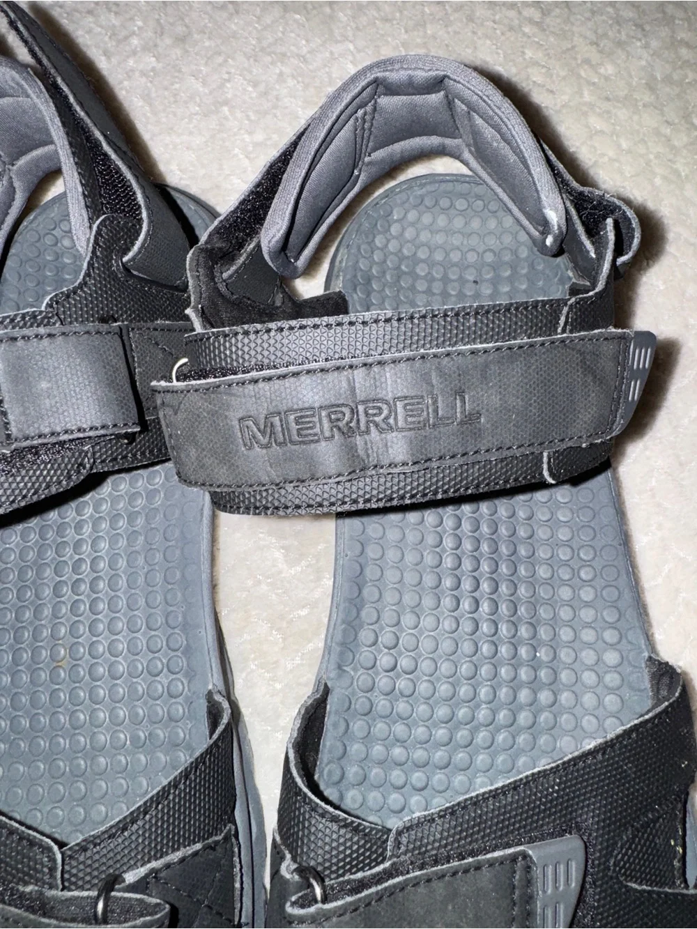 Merrell Men's‎ Cedrus Convert 3 hiking  Black Open-Toe Velcro Sport Sandals 11
